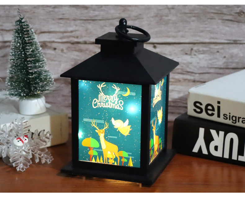 跨境热销半高圣诞节灯串风灯庭院装饰提灯草坪灯节庆摆件现货详情4