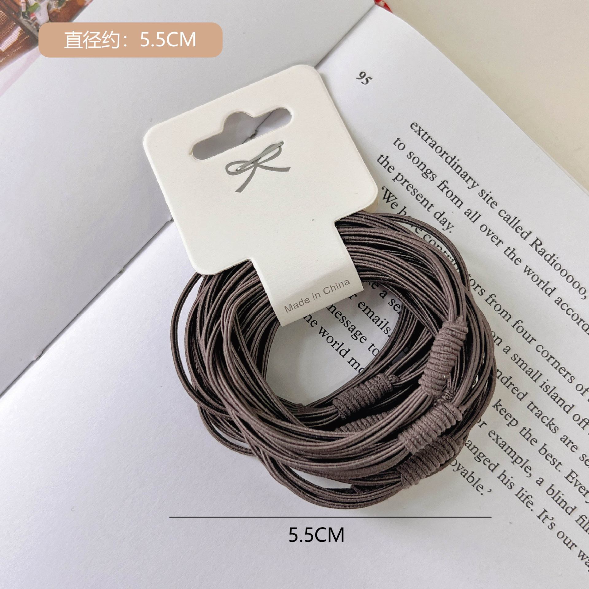 Korean version hair tie, popular online, high-elasticity adult hair tie, multi-strand hair band, basic, versatile, simple hair accessory, leather band pic 55