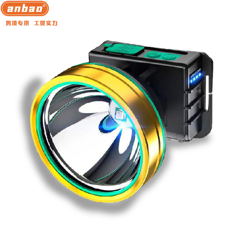 High-intensity charging LED head-mounted night fishing light, sensor headlight, long-lasting power bank, fishing light pic 3