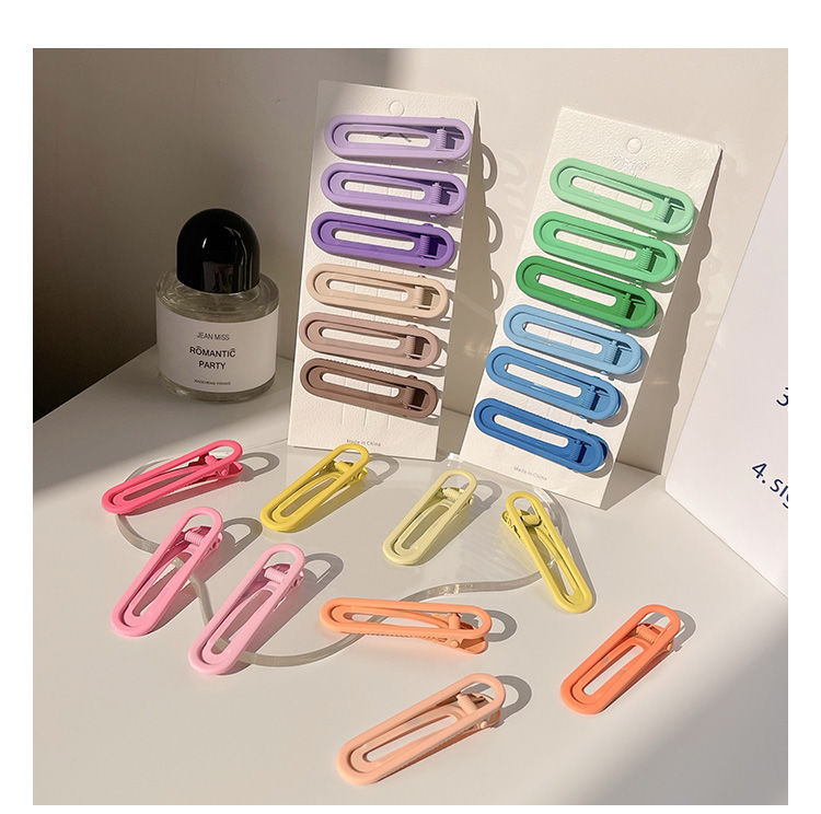 2022ins风糖果色发夹女侧边夹鸭嘴夹一字夹bb夹小发卡子刘海抖音详情16