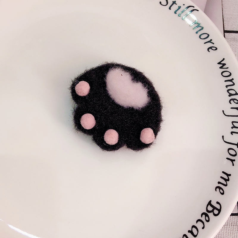 diy accessories, brooches, three-dimensional fluffy pink cat paw scarves, hair accessories, clothing, shoes, socks, bags, fabric, handcrafted materials and accessories pic 8
