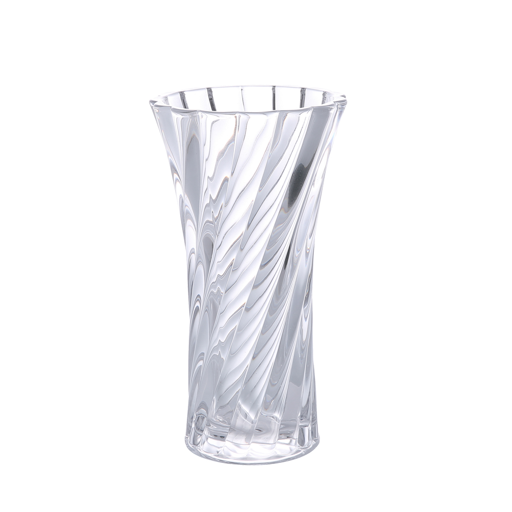 Yuxing thickened transparent crystal glass flat-bottomed transparent glass vase, living room decoration, hydroponic plant, lucky bamboo, lily vase, vessel, home decoration pic 21