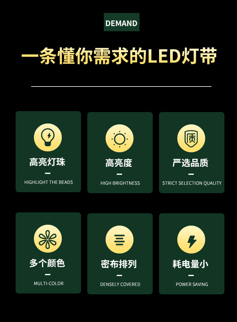 Hot-selling 5050RGB-2835RGB light strip 5M set, 54 light beads, color-changing light strip, decorative LED flowing light strip pic 1