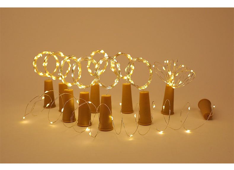 Wine bottle stopper lamp, decorative color light string, festival atmosphere light, Internet celebrity party night light, luminous light, flashing light, LED string light pic 3