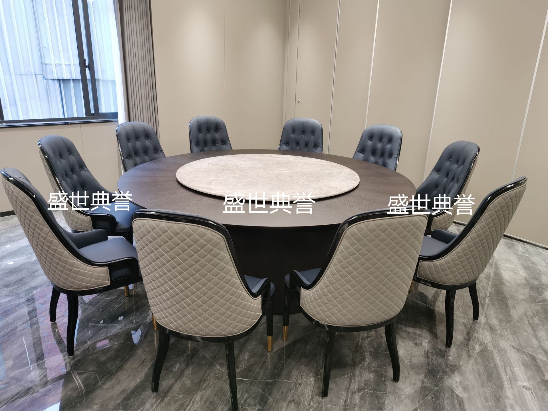 Solid wood dining tables and chairs for five-star hotels in Nanchang, modern light luxury ash wood chairs for clubs, and solid wood chairs for private dining rooms in restaurants pic 16