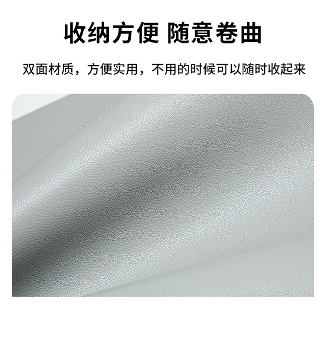 Creative Nordic-style square anti-slip bottom leather placemats, waterproof and oil-proof Western-style heat insulation pads, household heat-resistant pads pic 15