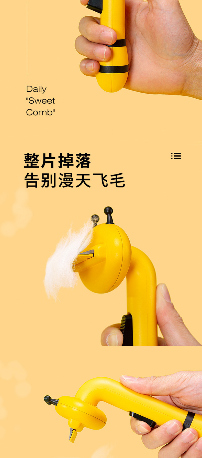 Pet cat hair removal, knot opening knife, dog hair brush, thin combing tool, pet-specific comb hair removal products pic 7