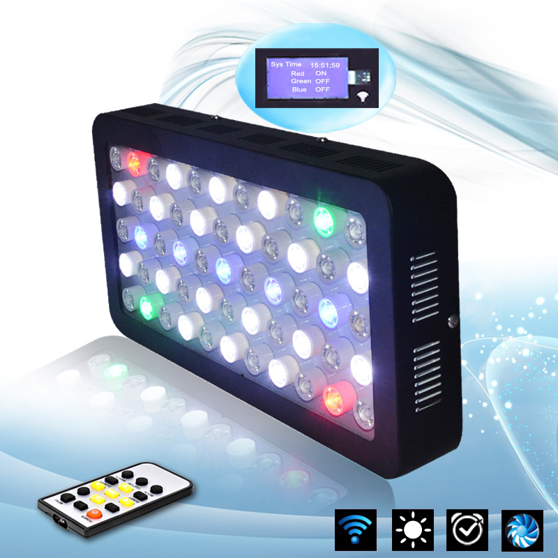 165W led fish tank coral aquarium light, timer dimming fish tank aquarium light, coral light, seawater coral tank light pic 1
