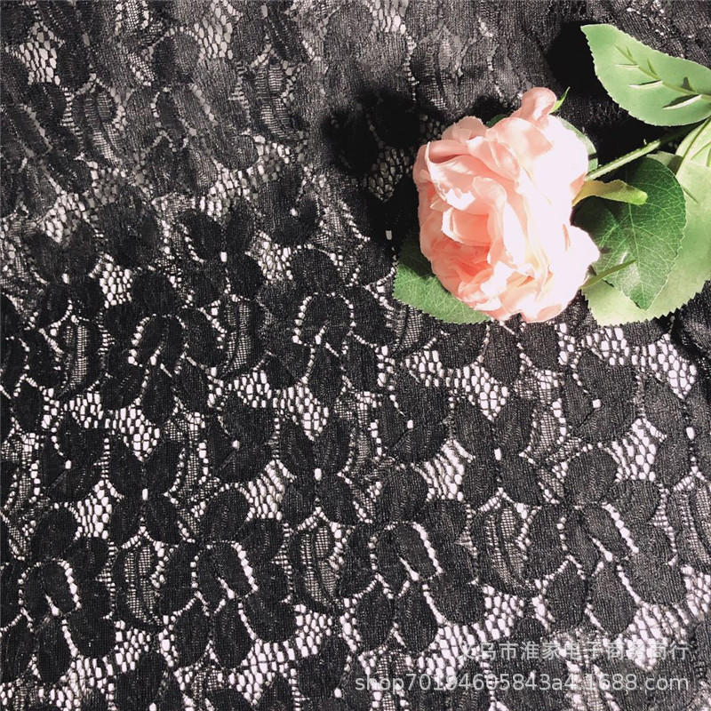 Factory direct sales of brocade lace fabric, purple gold flower elastic fabric, clothing, lace, window screen, dresses, underwear pic 10