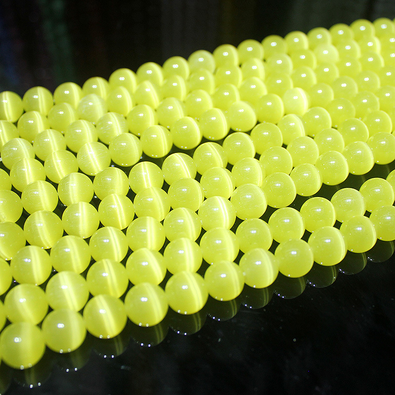 猫眼石珠子批发手串配饰散珠diy饰品配件手链项链耳环圆形串珠详情18