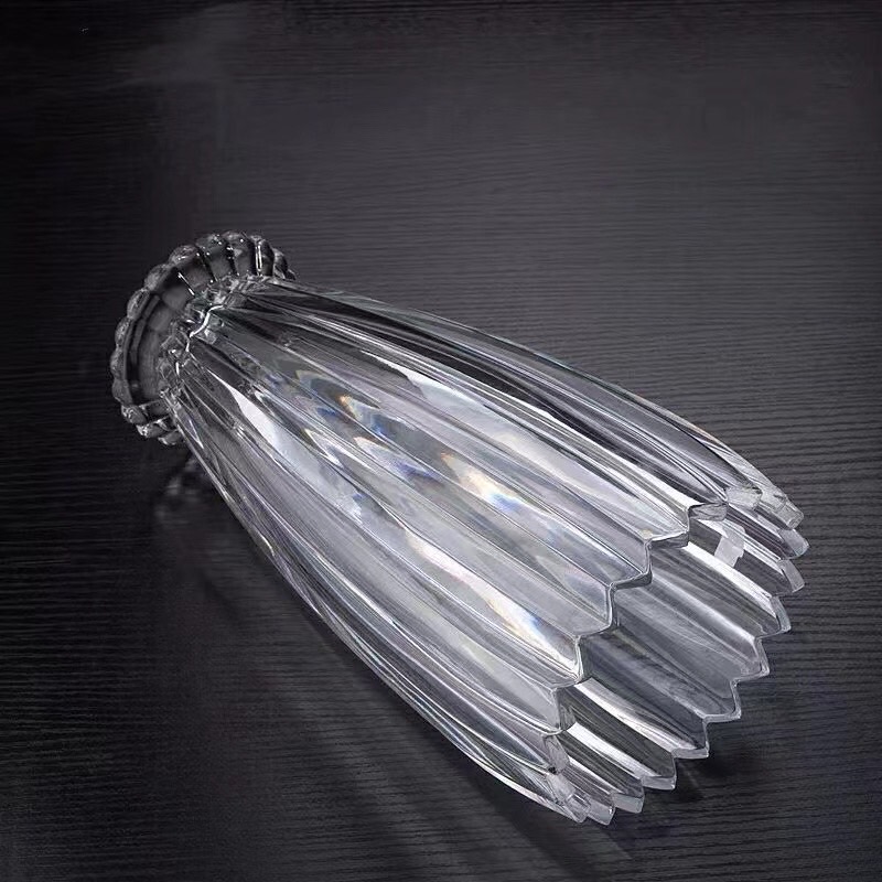 The Yuxing Glass Flame Series flower arrangement is a modern and simple home living room decoration. It features a transparent glass hydroponic flower arrangement and a creative and fashionable glass vase pic 14