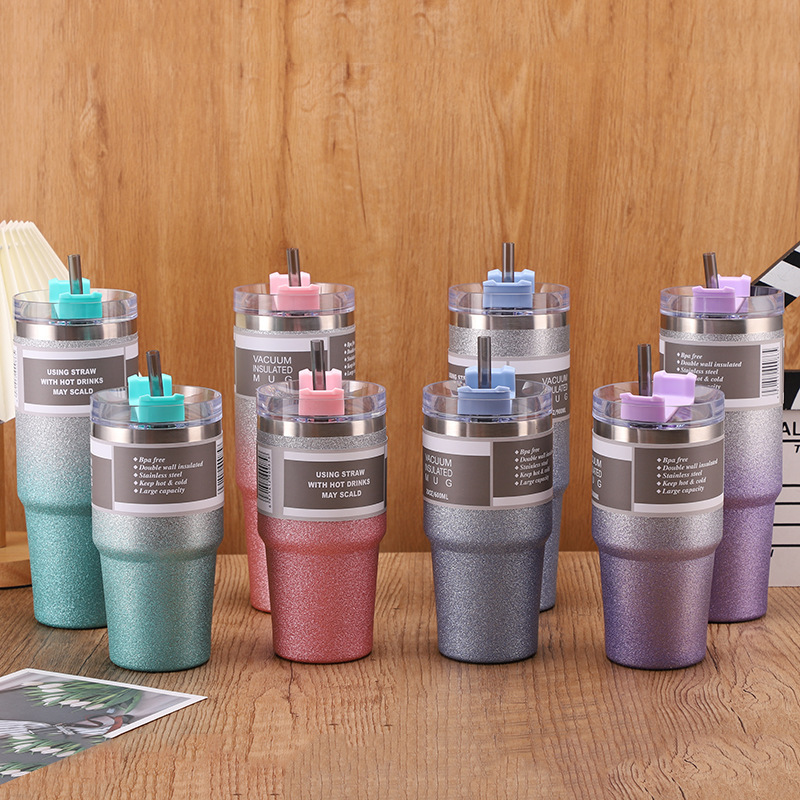 New cross-border 20 car cup, double-layer 304 stainless steel insulated cup, cold preservation ice cup, portable car coffee cup pic 4