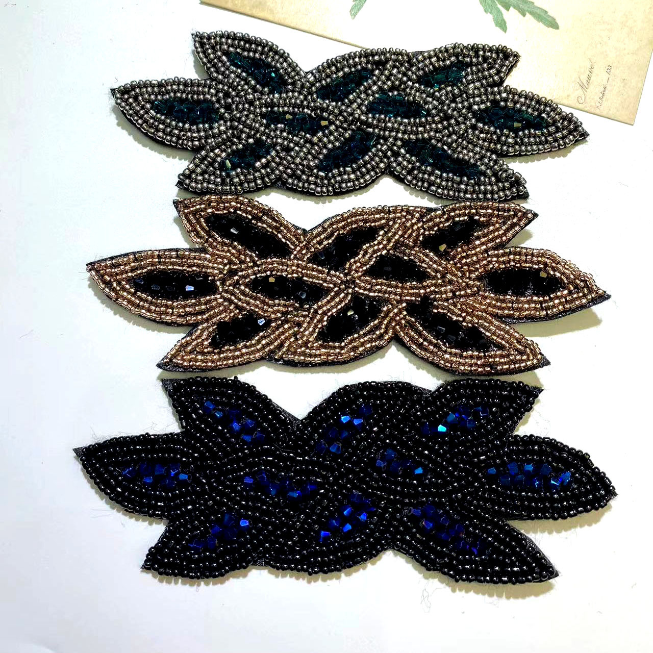 欧美热销款发箍配件气质复古发饰配件手工串珠水晶配饰厂家直销批详情6