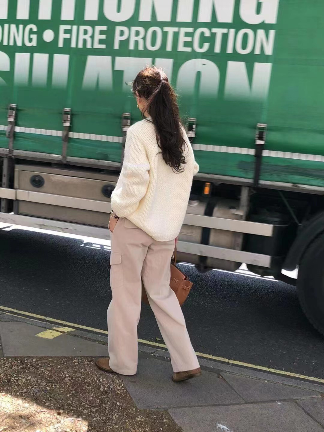 2023 in-stock Handongdaemun autumn/Winter new oun*e round-neck handcrafted pullover loose wool casual sweater top pic 28