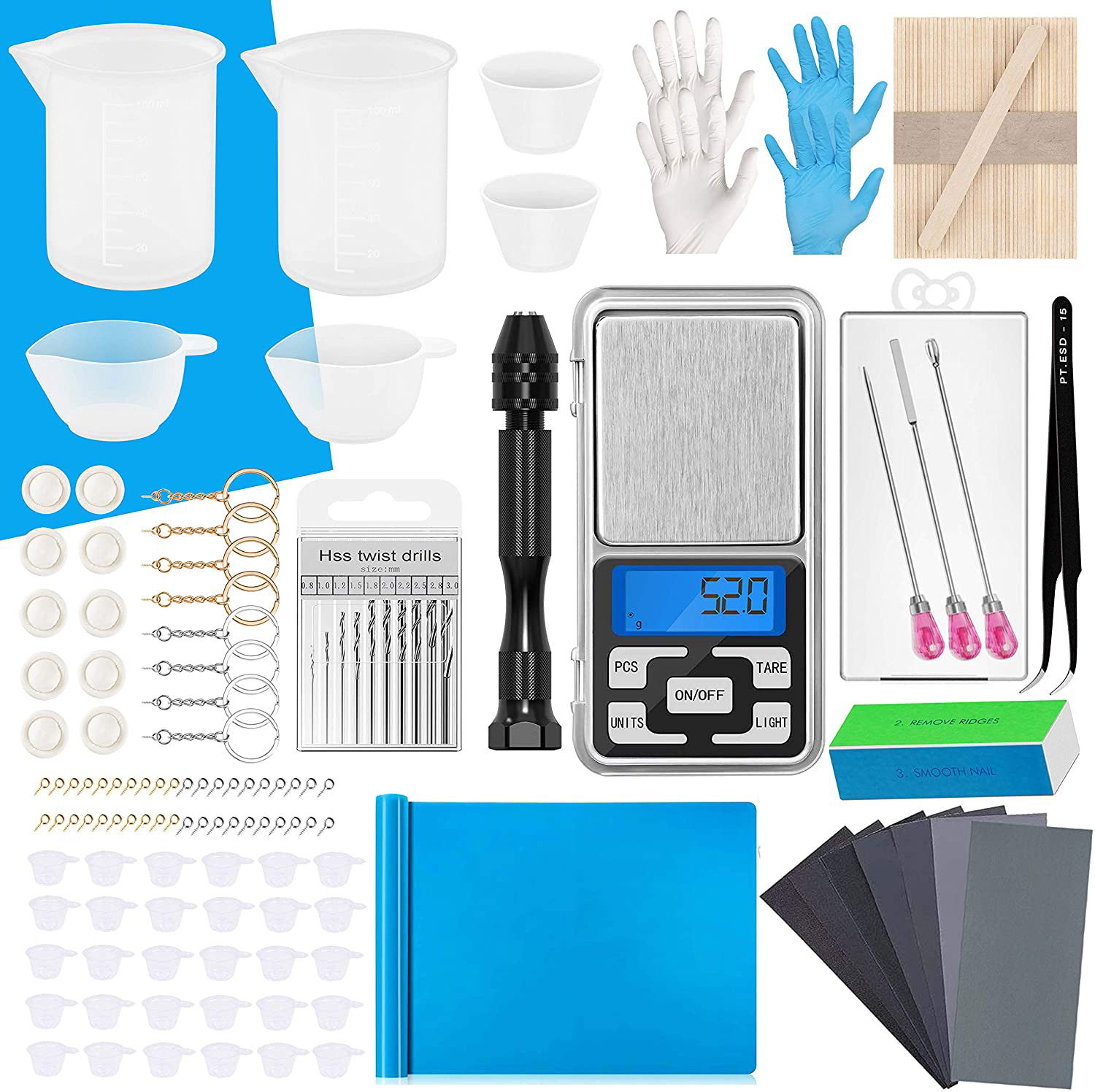 跨境滴胶模具DIY环氧树脂耳环不规则形状耳坠吊坠挂饰硅胶模具详情7