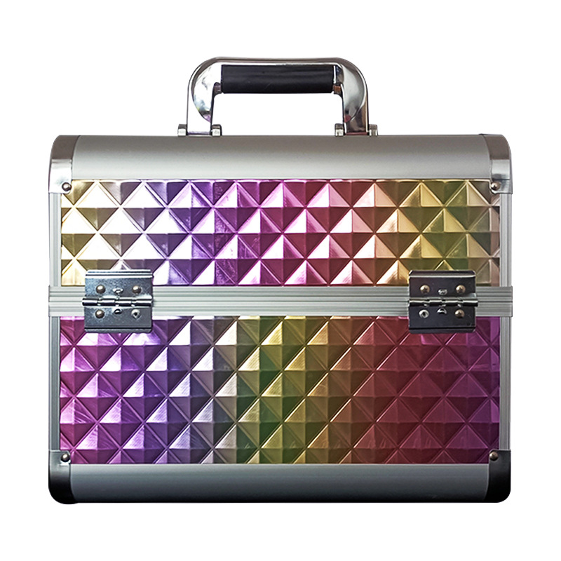 Manufacturer wholesale portable beauty, hairdressing, tattoo, hand-held aluminum alloy nail cases and makeup cases specially designed for home makeup artists pic 22