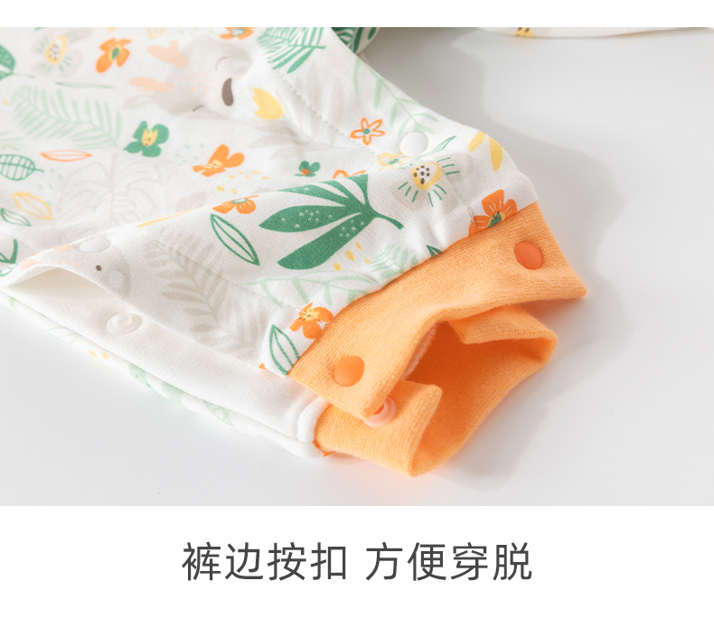 新生婴儿连体衣假两件春秋款纯棉宝宝长袖哈衣爬爬服宝宝衣服秋装详情10