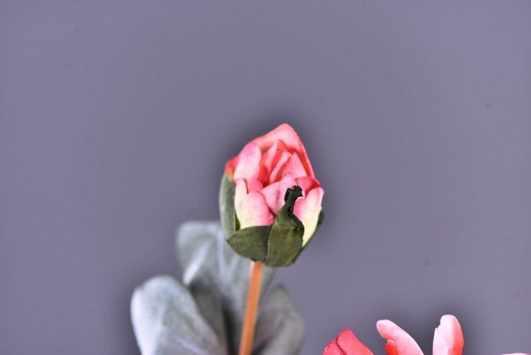 Factory direct sales of 2 simulated peonies, retro charred edge simulated peonies, soft decoration floral art for living rooms, lobbies and homestays pic 43