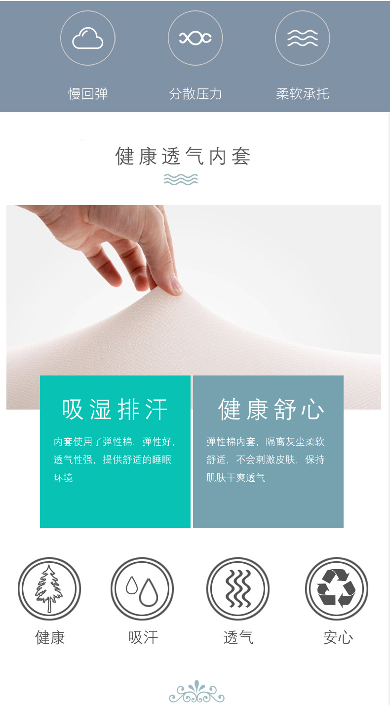Wholesale memory pillows, memory butterfly-shaped pillows, slow rebound health care neck protection pillows, memory pillows. Larger quantities offer better prices pic 7