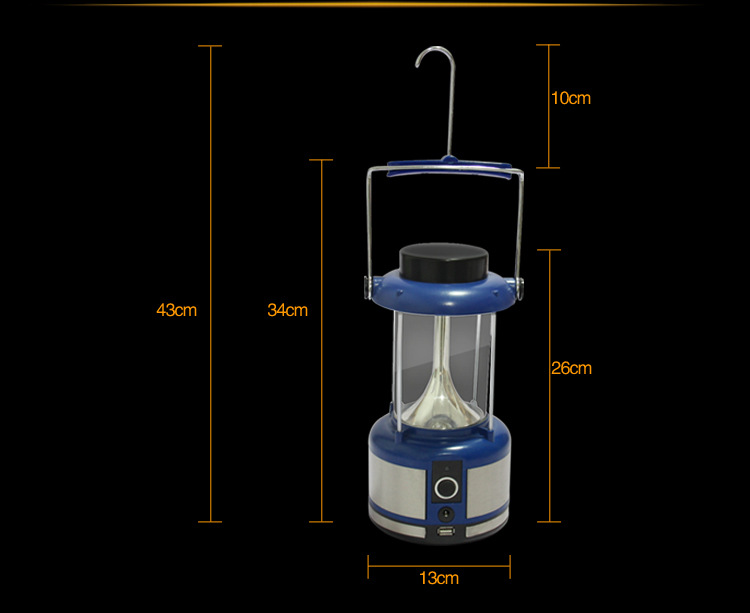 Solar-powered camping lamp, rechargeable portable outdoor camping emergency light, high-brightness LED lamp beads pic 7