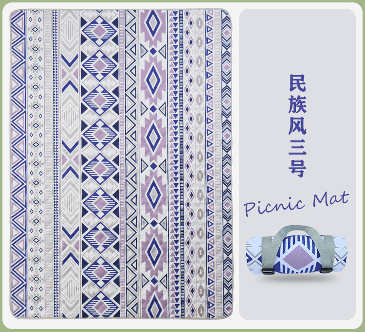 新款露营野餐垫探春旅游草坪地垫防滑防潮野餐布春游露营加厚地垫详情9
