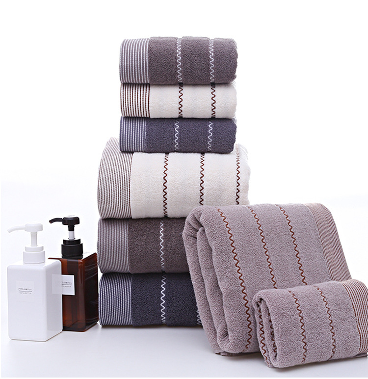 Pure cotton towel manufacturer, adult face wash, household thickened daily necessities, water-patterned pure cotton 32-ply towel wholesale, logo pic 28
