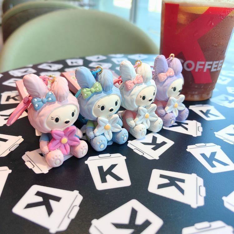 卡通三丽鸥美乐蒂钥匙扣可爱树脂公仔钥匙链书包包挂件小礼品批发详情4