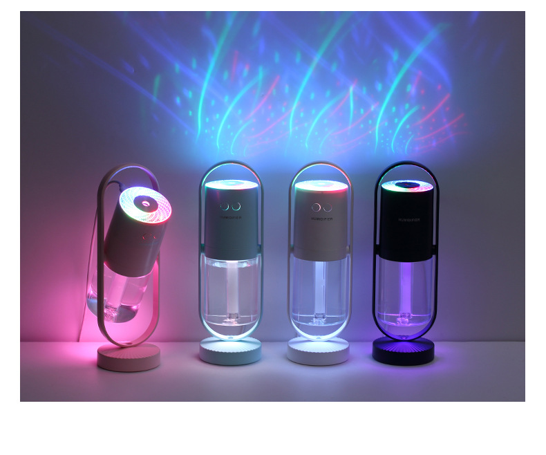 Creative rotatable projection USB charging mini Magic Shadow humidifier Moisturizing, hydrating, anti-dryness air purifier pic 14