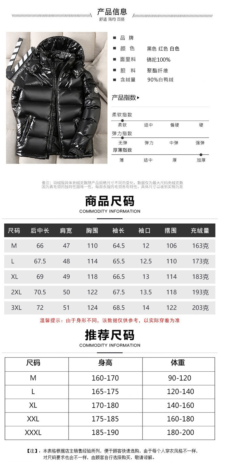 冬装亮面绿色外套2022时尚潮牌欧美潮流男士立领羽绒服短款北男装详情19