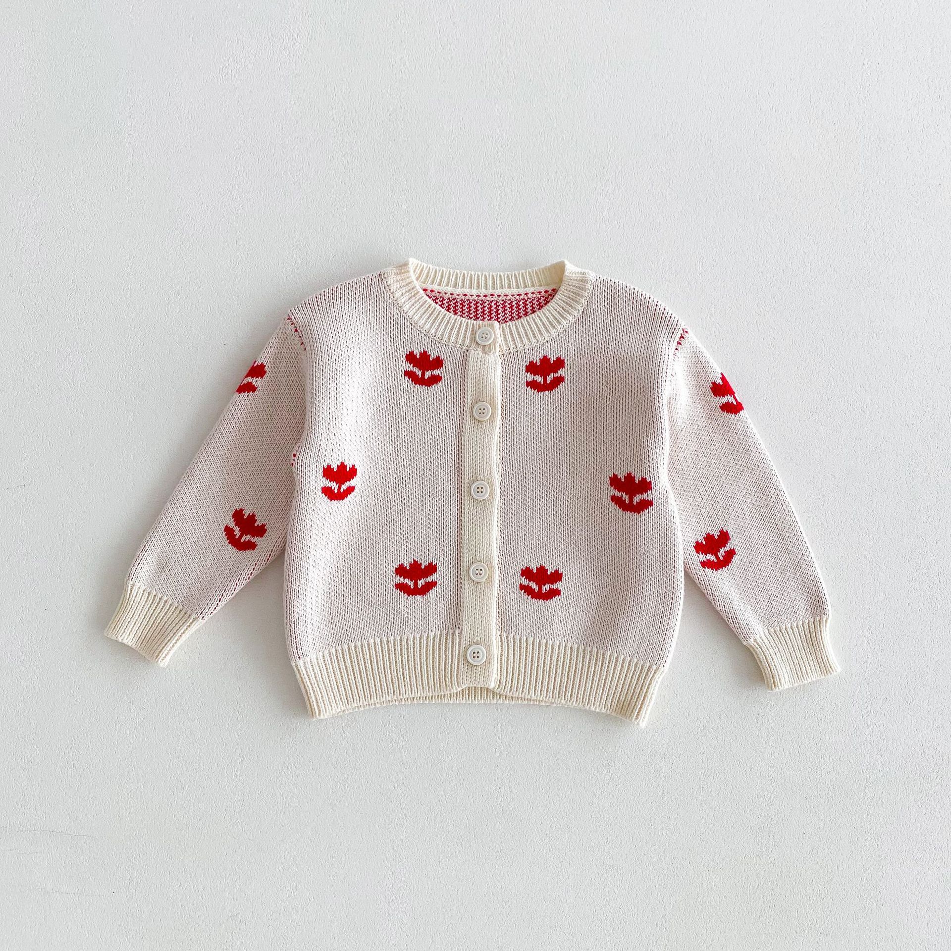 2024秋季新款中小童衣服韩版童装毛衣外套女童拼色公主针织开衫详情6