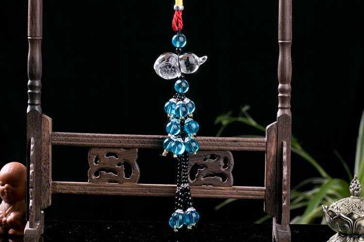 Wholesale of car pendants, crystal gourds, car hangers, engraved Fulu car ornaments pic 36