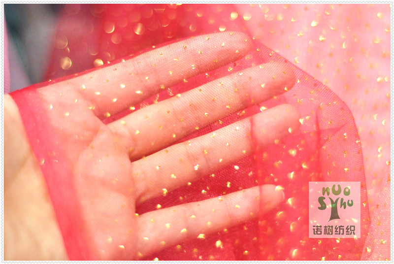 Knitted polyester bright filament, gold and silver illuminated filament, American mesh decorative headwear, American mesh fabric hair accessory, mesh fabric, gauze pic 8