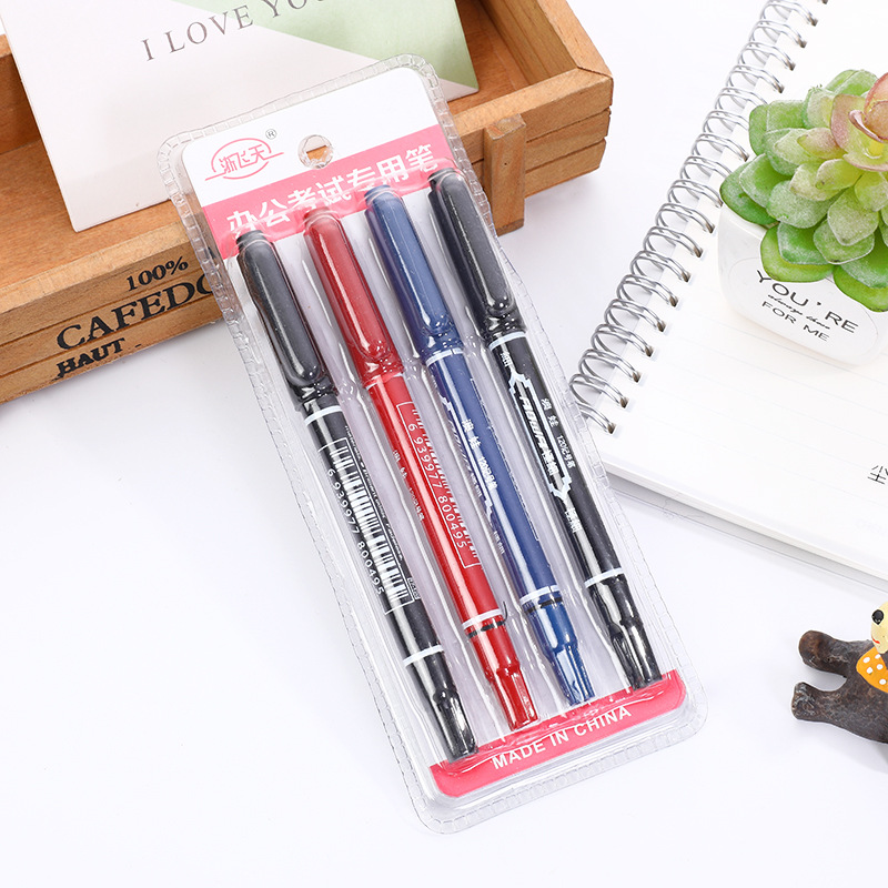 Double-headed pens, small 120 water-based and oil-based marker pens, neutral line pens, writing pens, office stationery in stock for wholesale pic 1
