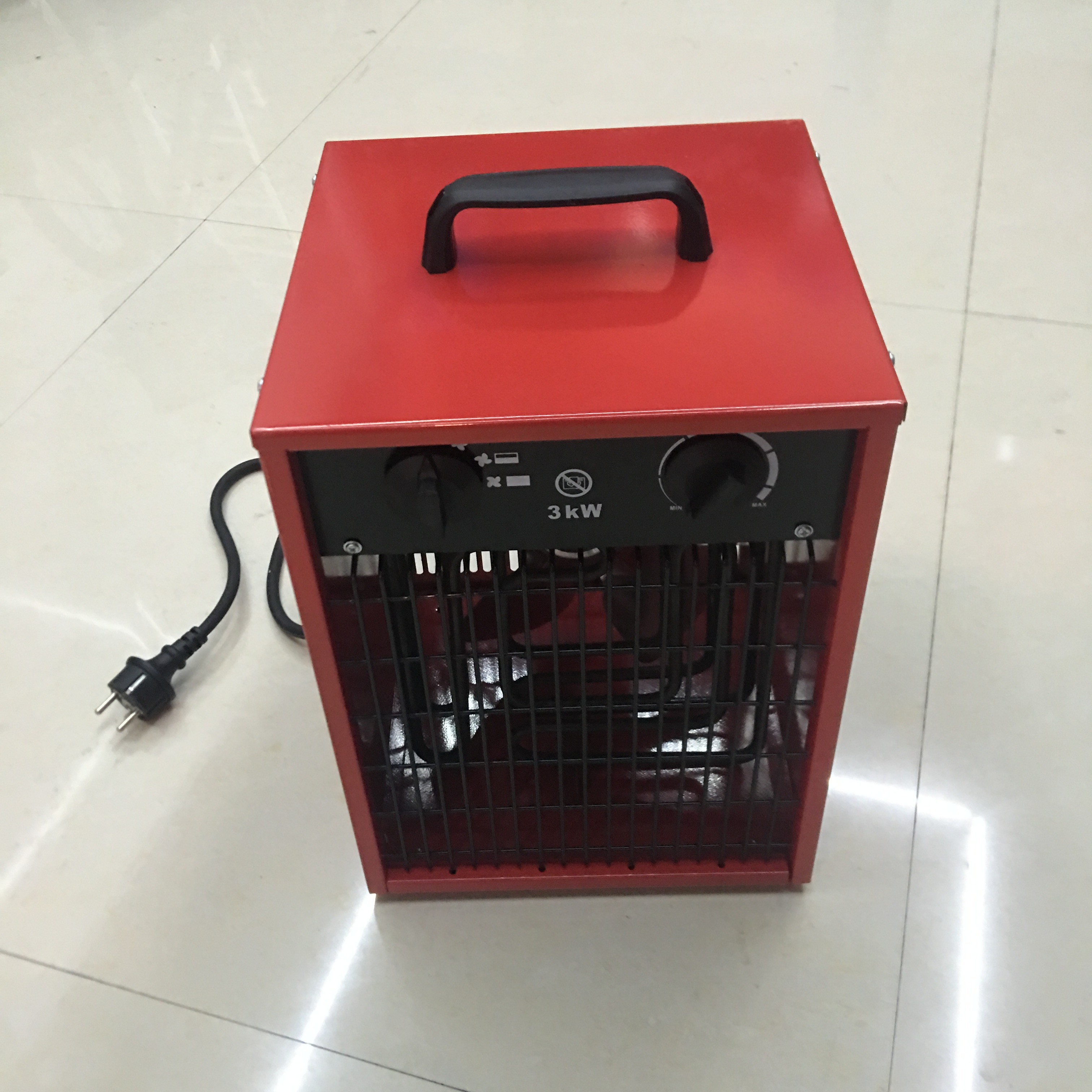 3KW220V工业暖风机 方型电暖风机 保温设备取暖器热风机 暖风炉详情5