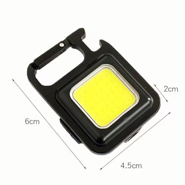 Cross-border COB work light, portable mini strong light keychain light, USB emergency small flashlight, outdoor camping light pic 4