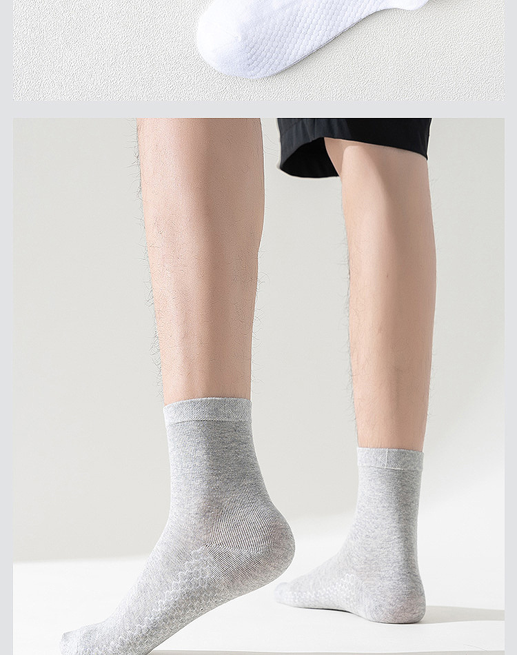 袜子男艾草香薰防臭袜礼盒装商务中筒袜吸汗透气短筒棉袜代发详情26