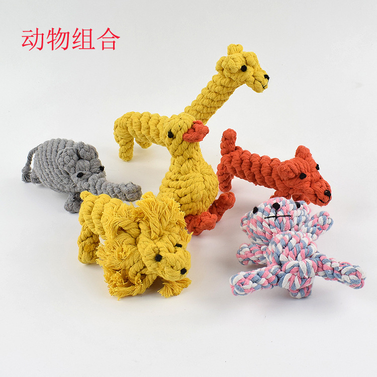 Factory direct sales of pet toy combination sets, Amazon pet rope toy sets, dog toys wholesale pic 2