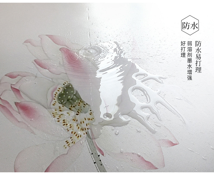 Simple and modern living room decorative paintings, fresh and clean sofa background wall combination paintings, healing scenery, dining room hanging wall paintings pic 38