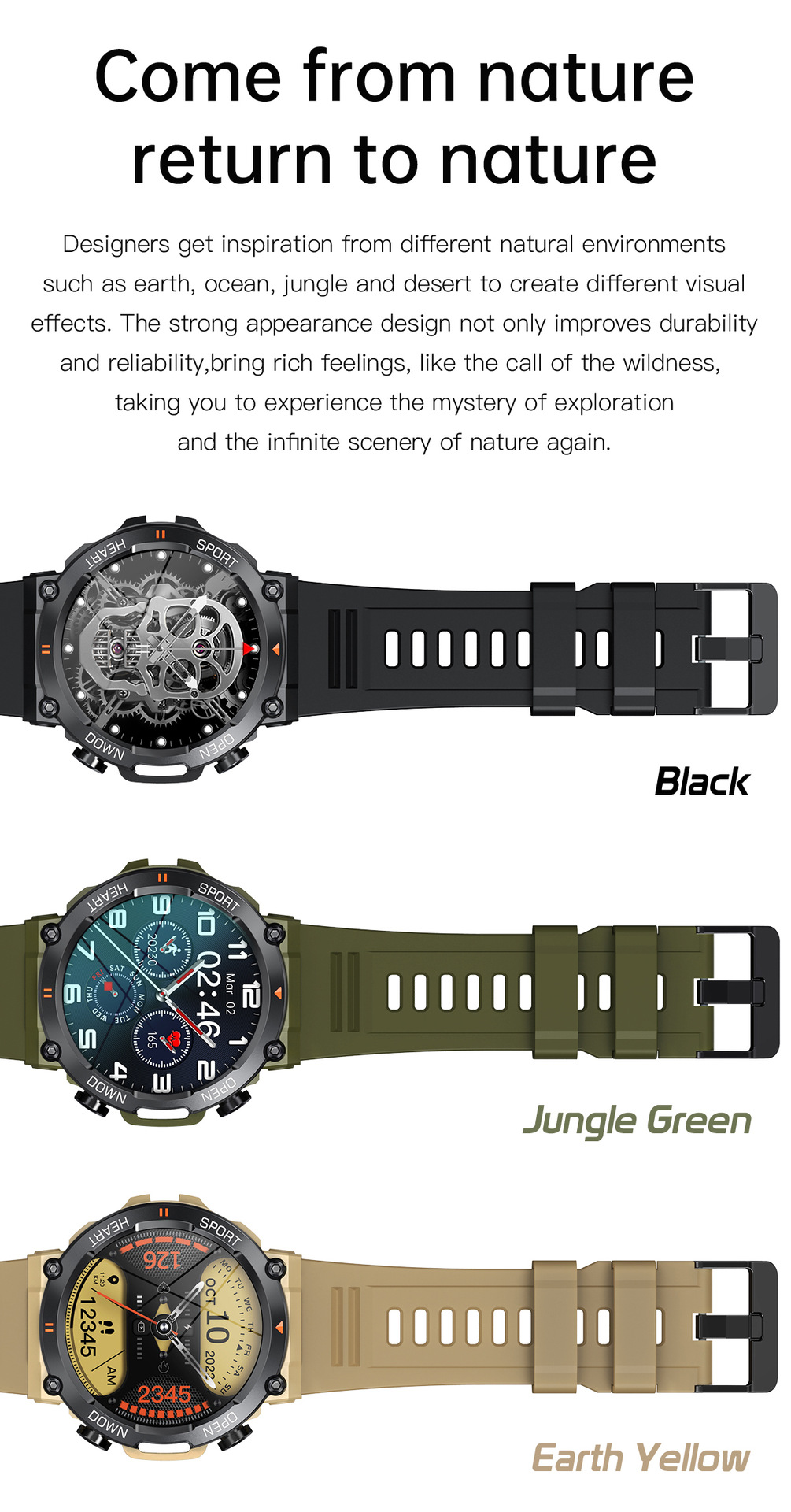 The new K56PRO three-proof communication smartwatch features music, weather, 1.39 inches heart rate, blood pressure and blood oxygen pic 9