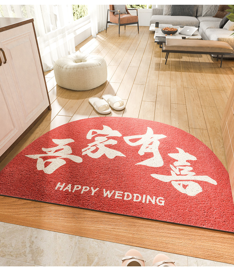 Estera de entrada China estera de piso estera de entrada doméstica estera de suelo alfombra resistente al desgaste antideslizante pvc red mat pic 15