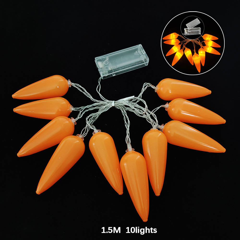 2023 New Easter decorative lights: led Easter egg string, hollowed-out egg, cracked egg, carrot, rabbit, and colorful lights pic 7