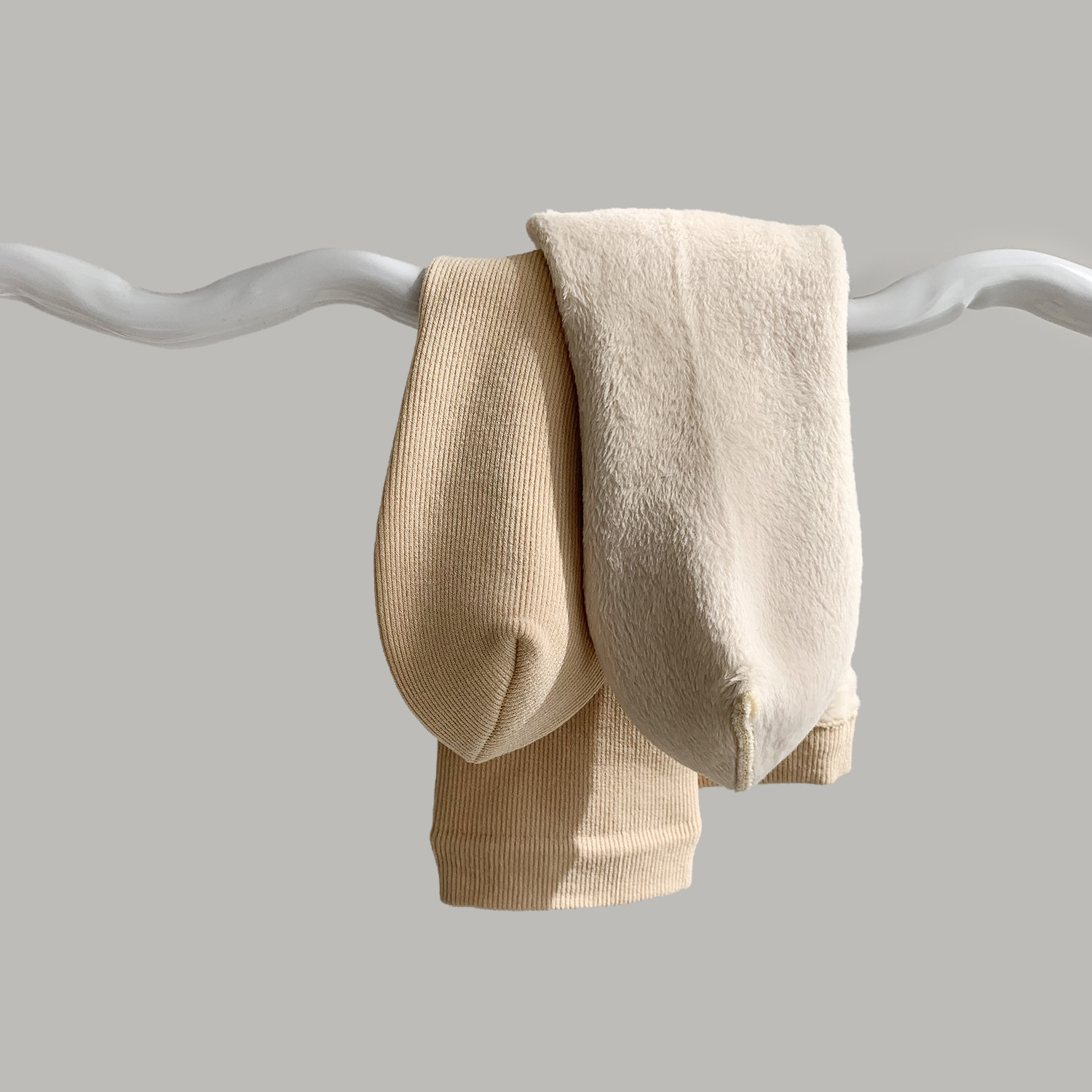 Unisex couple style fleece and thickened warm snow socks, mid-length home cotton socks, postpartum socks, floor socks pic 7