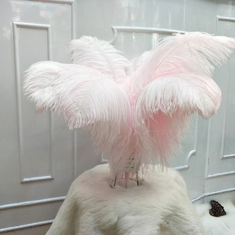 Factory stock: 35-40 cm ostrich feathers for wedding decoration, home decoration, table lamp feathers pic 30