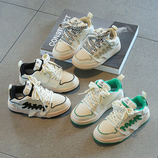 2022秋季男童鞋时尚潮流新款板鞋女童百搭软底运动鞋春夏小白鞋子详情1