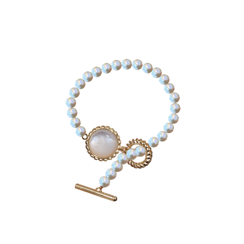 14k gold-plated copper with real gold, plump surface sea shell OT buckle, diy accessories, bracelet, necklace button, color-preserving card buckle, stick buckle pic 4