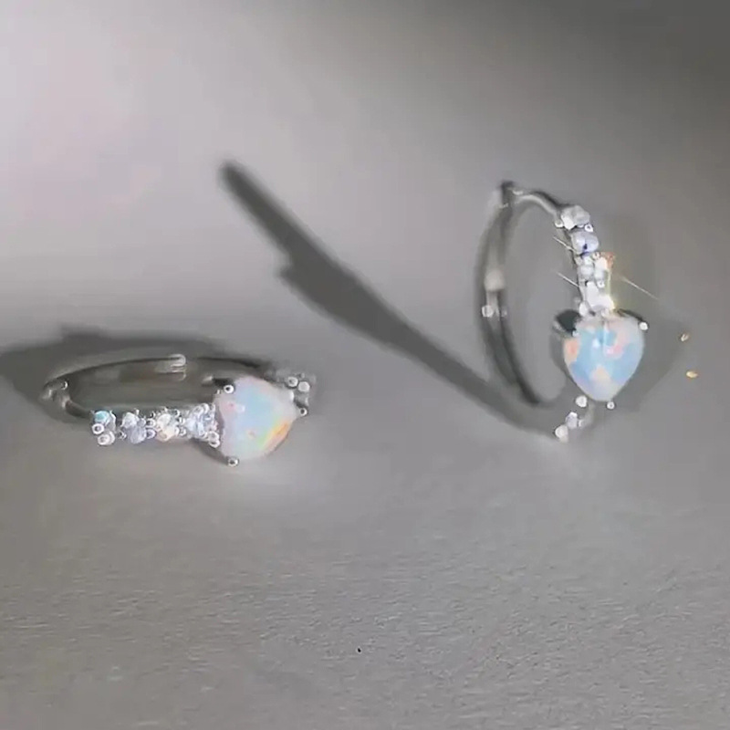 辉坦欧美跨境爱心仿澳宝耳环女 甜美精致优雅耳饰 微镶嵌锆石首饰详情3