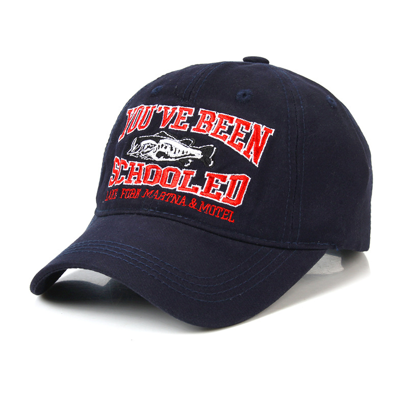 2019春夏新品跨境专供SCHOOLED字母绣花棒球帽鸭舌帽太阳帽详情4