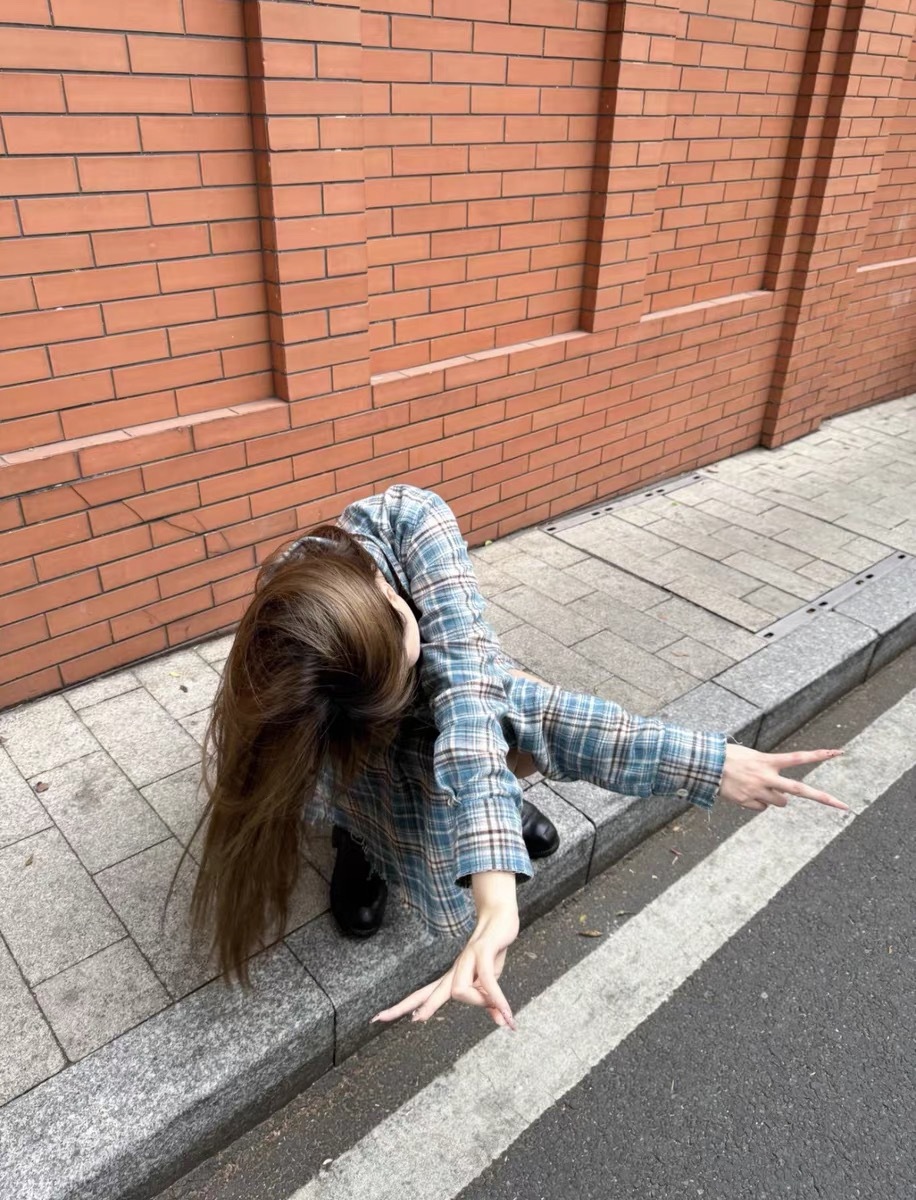 高货复古格纹法兰绒流苏破坏格子衬衫cleanfit设计感男女春季上衣详情13