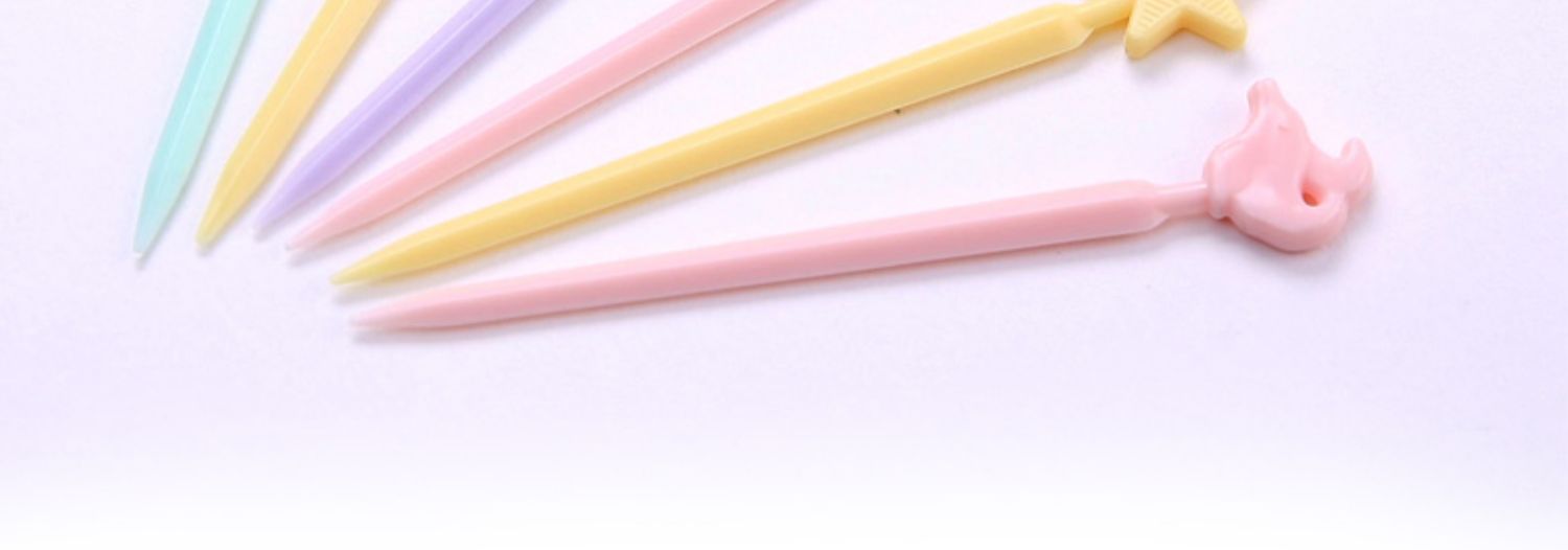 Fruit fork set, disposable plastic two-toothed, household fruit, cake, dessert fork, snack small fork pic 43
