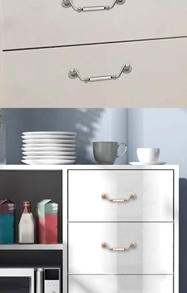 中式拉手珠宝木盒提手家具抽屉实心欧式家具把手把手皮盒拎手详情8